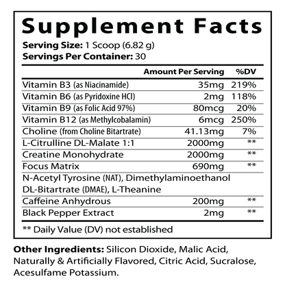 Nitric Shock Pre-Workout (Fruit Punch)